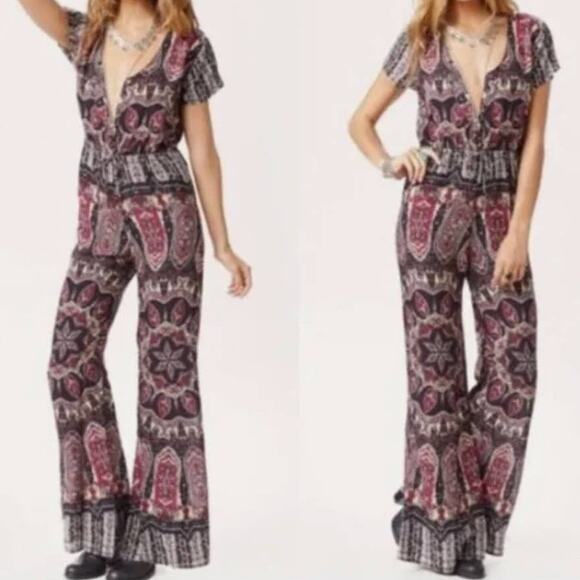 Novella Royale Boho The Fly Jumpsuit in Dark Dial size Small - Picture 2 of 10